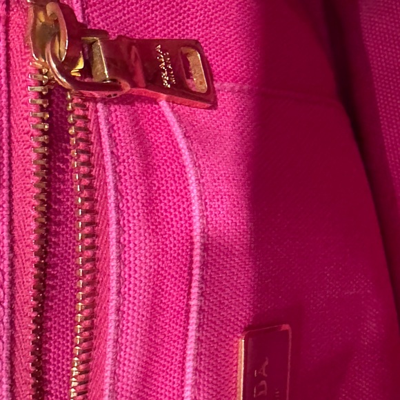 Prada Small Canapa distressed denim tote - Picture 6 of 13